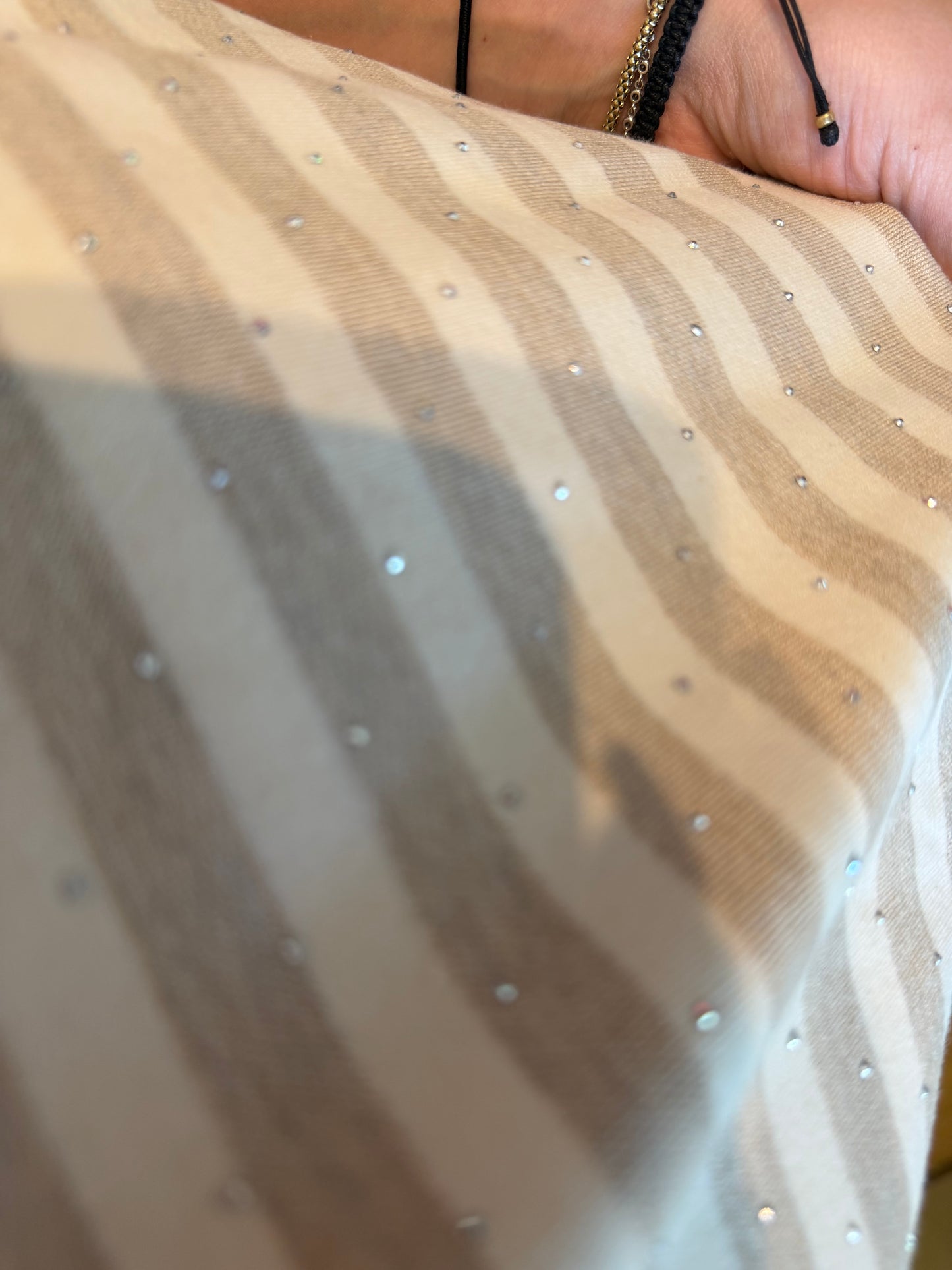 Streifi Glitzi Beige