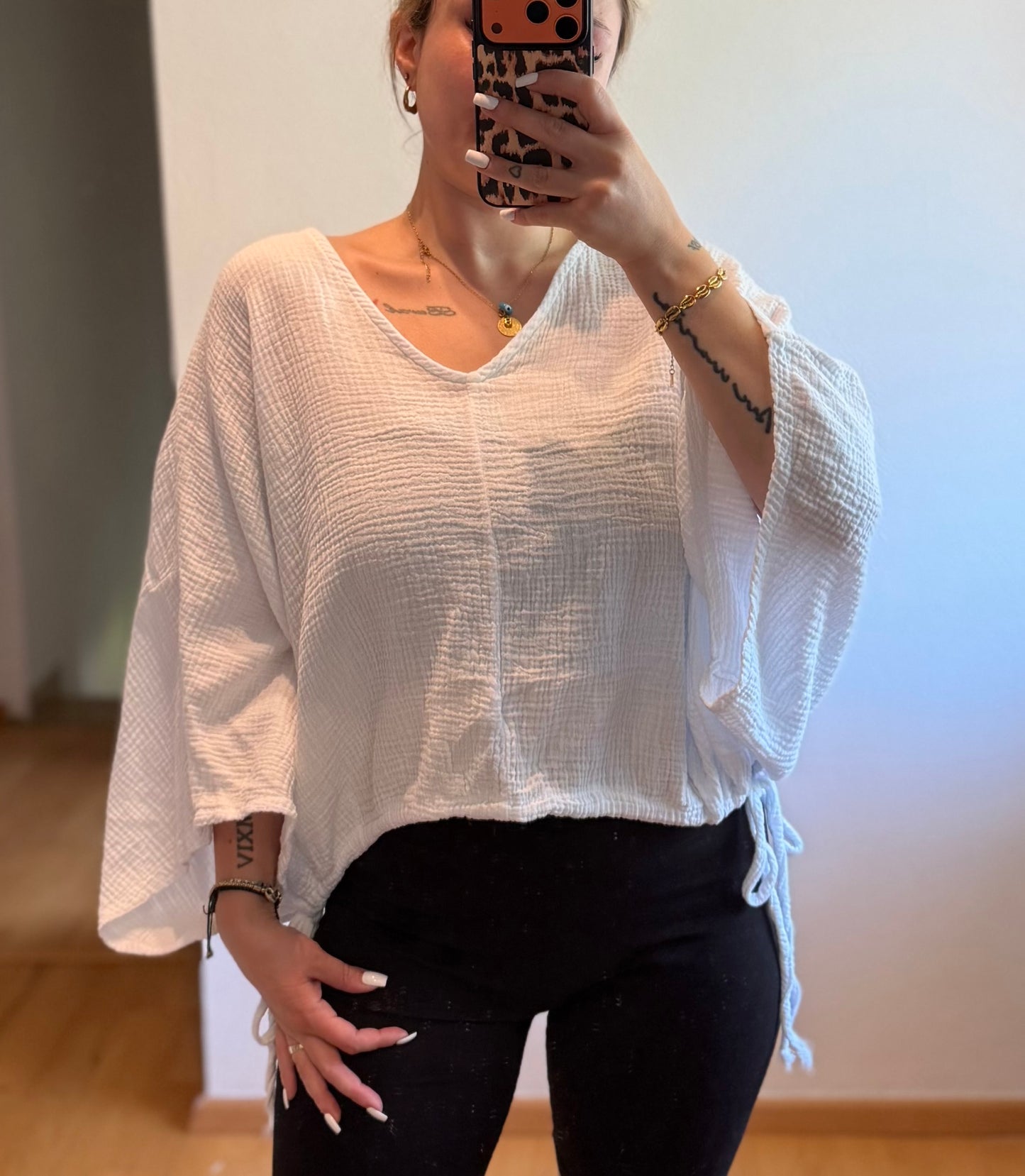 Musselin Baumwoll Shirt