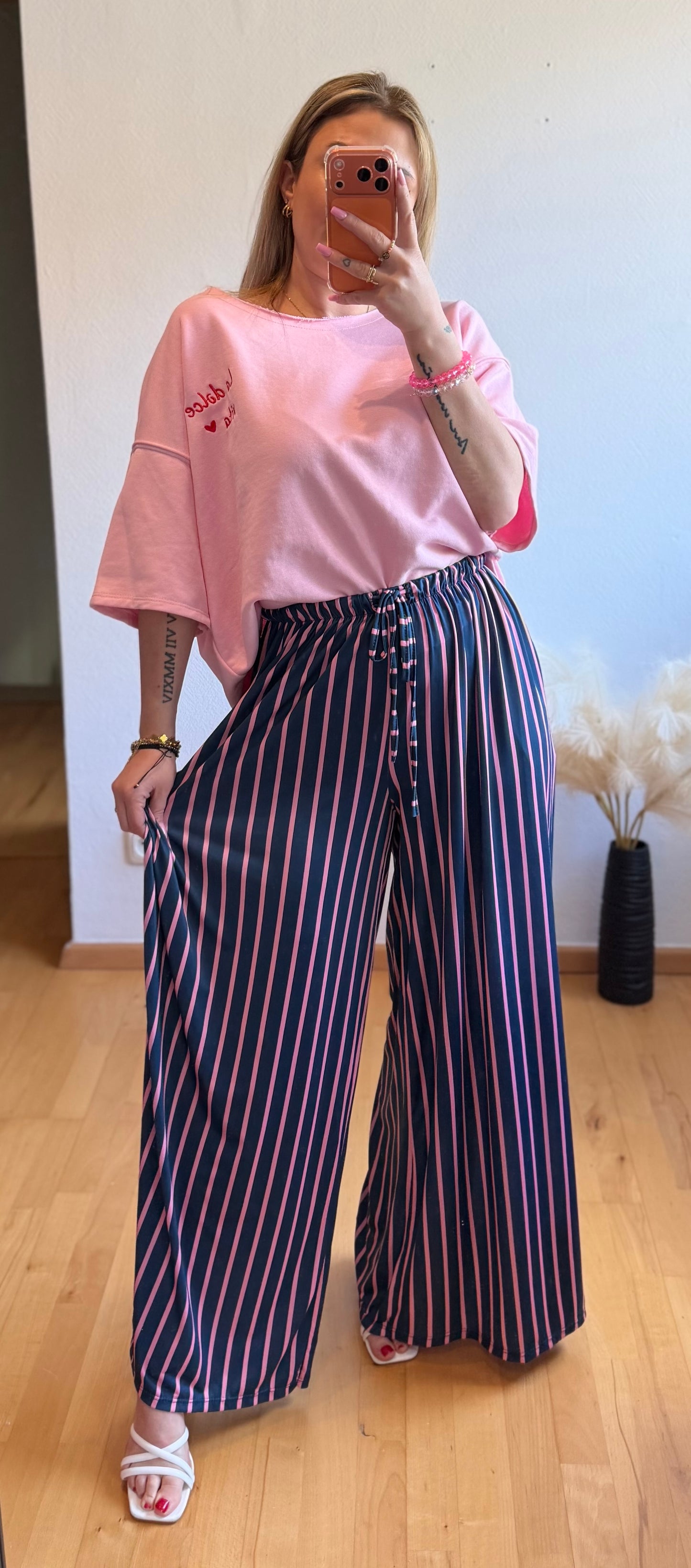 Hose Vika blau rosa