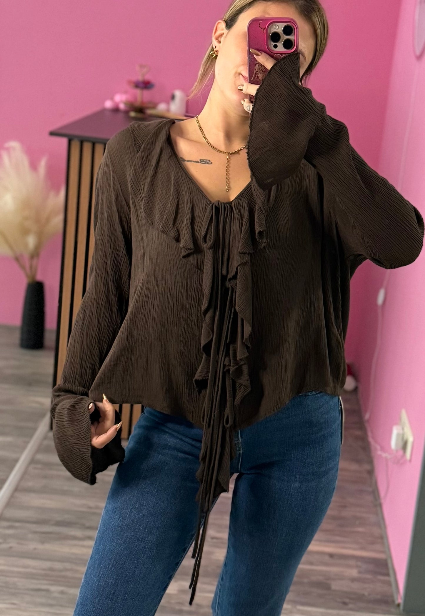 Bluse/Braun