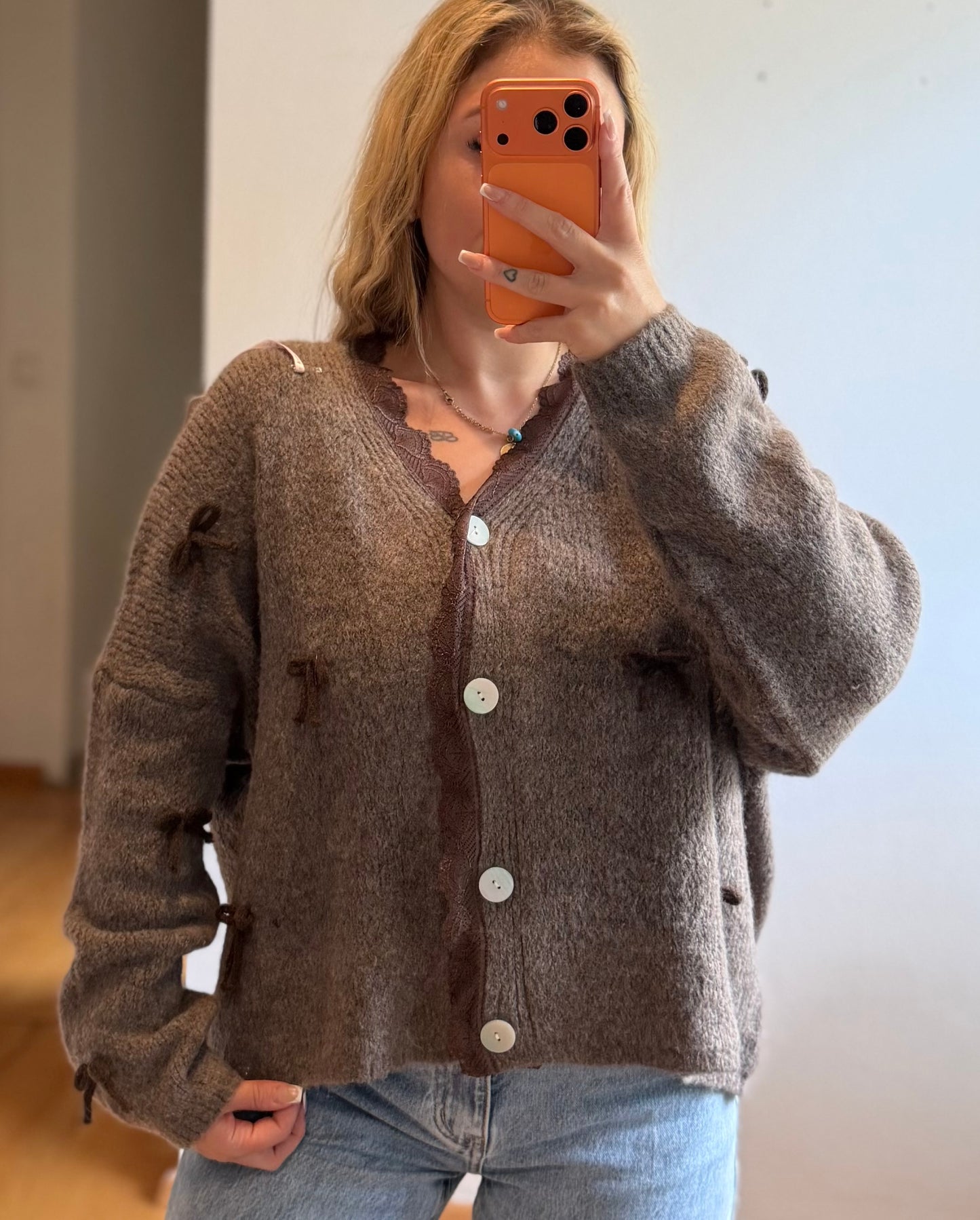 Cardigan schleifi Brown