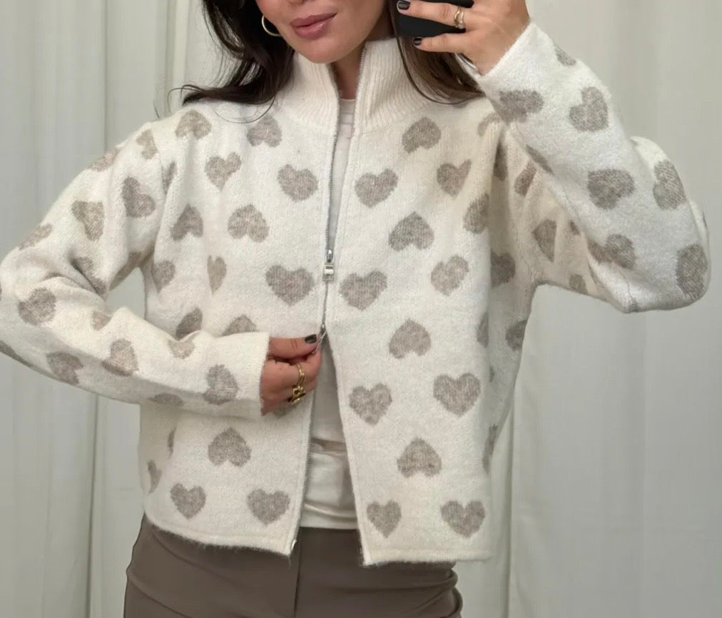 HERZI Zipper Creme