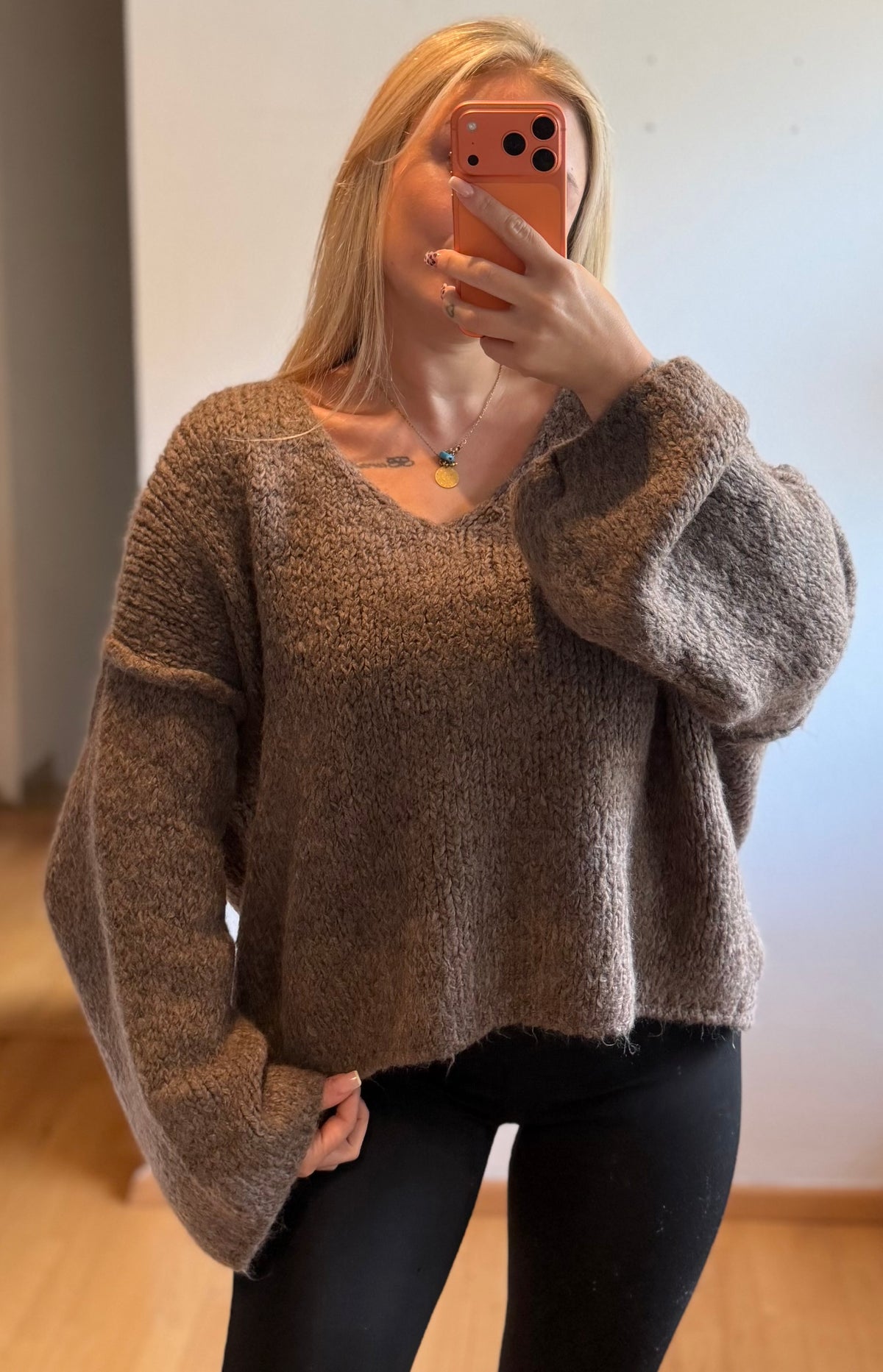 Strickpullover Taupe