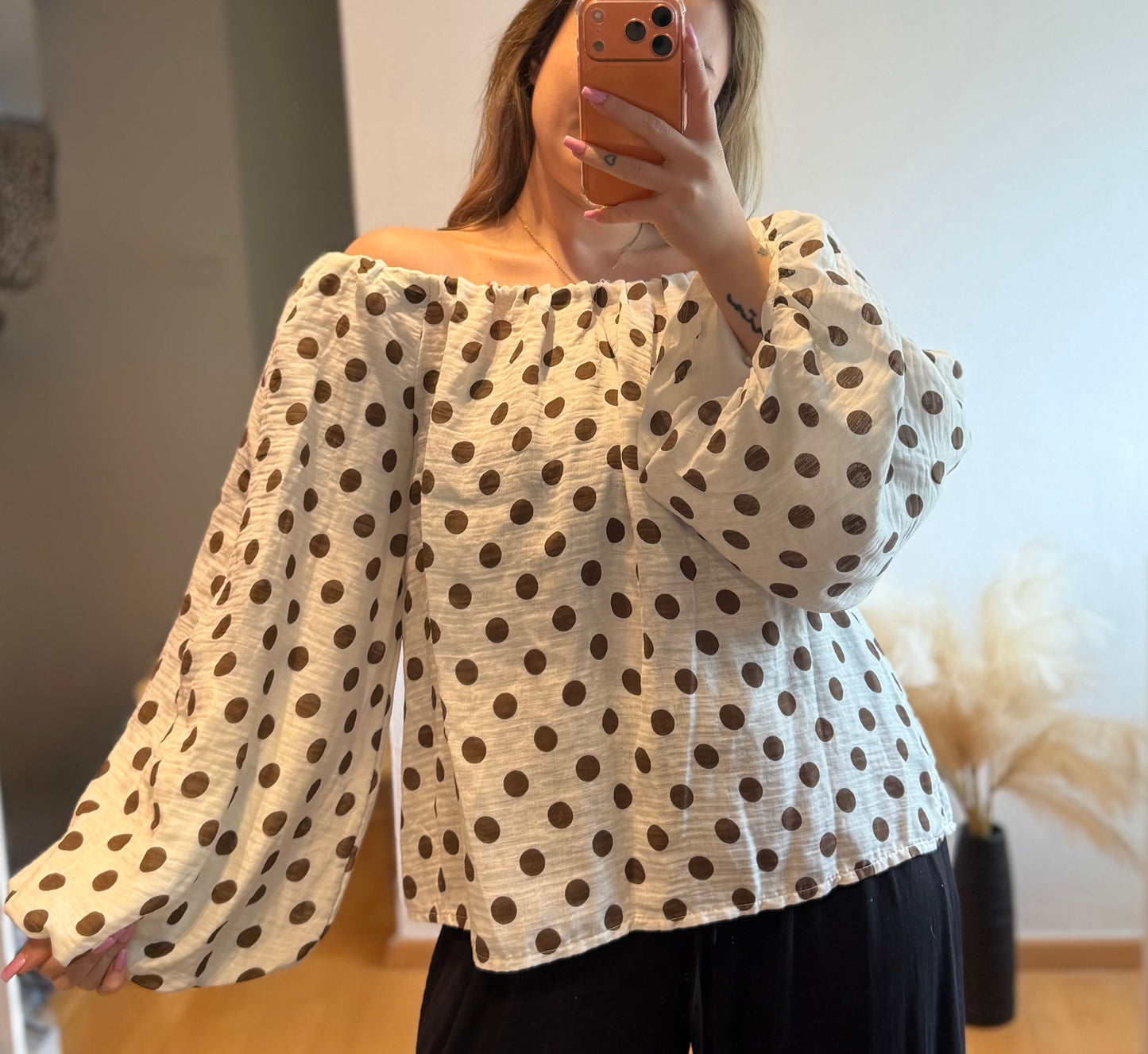 Pünktchen Bluse