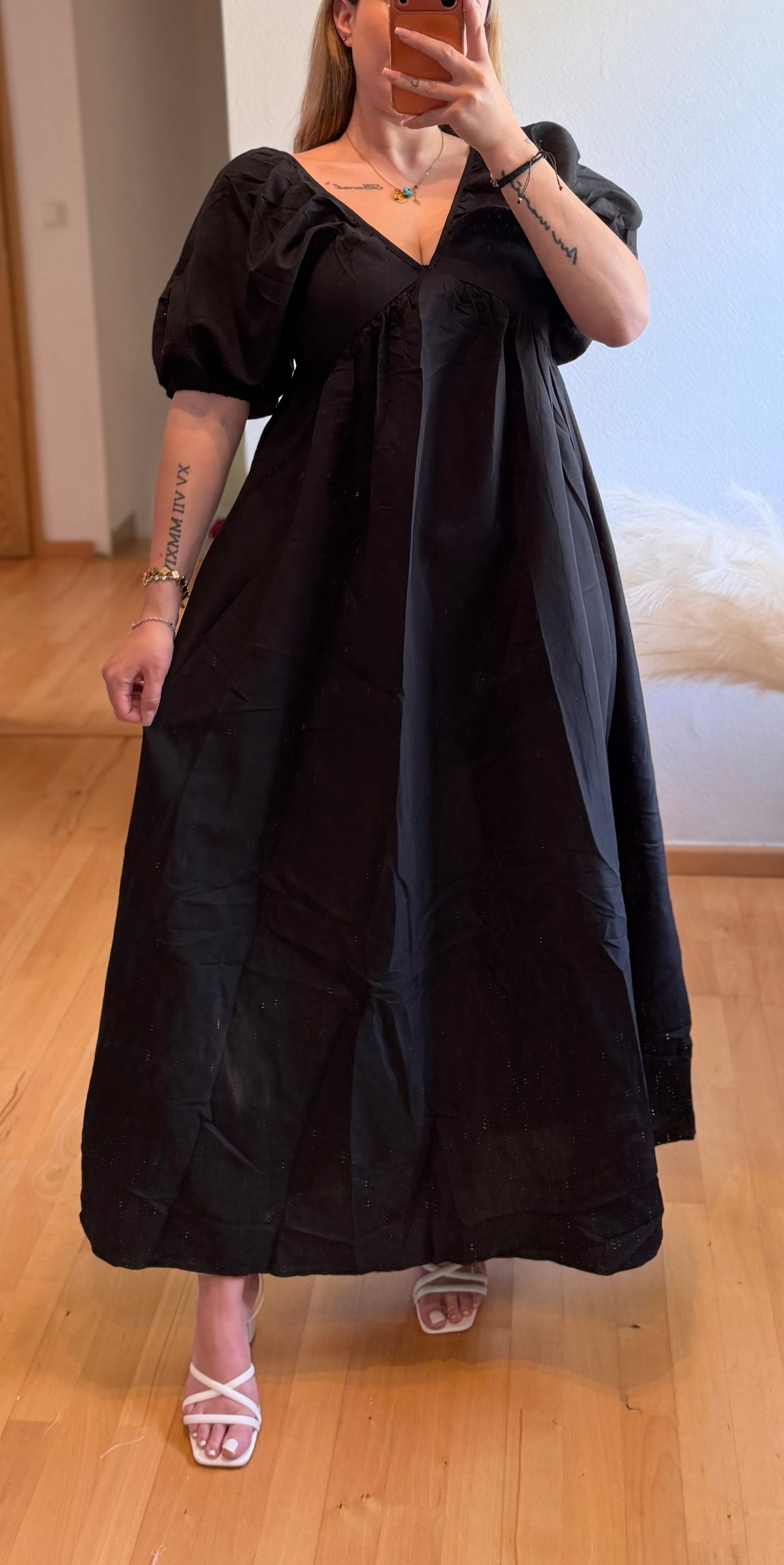 Kleid Schwarz Long