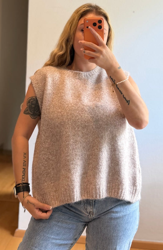Weste Beige