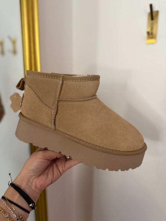 BOOTS - ECHTLEDER BEIGE