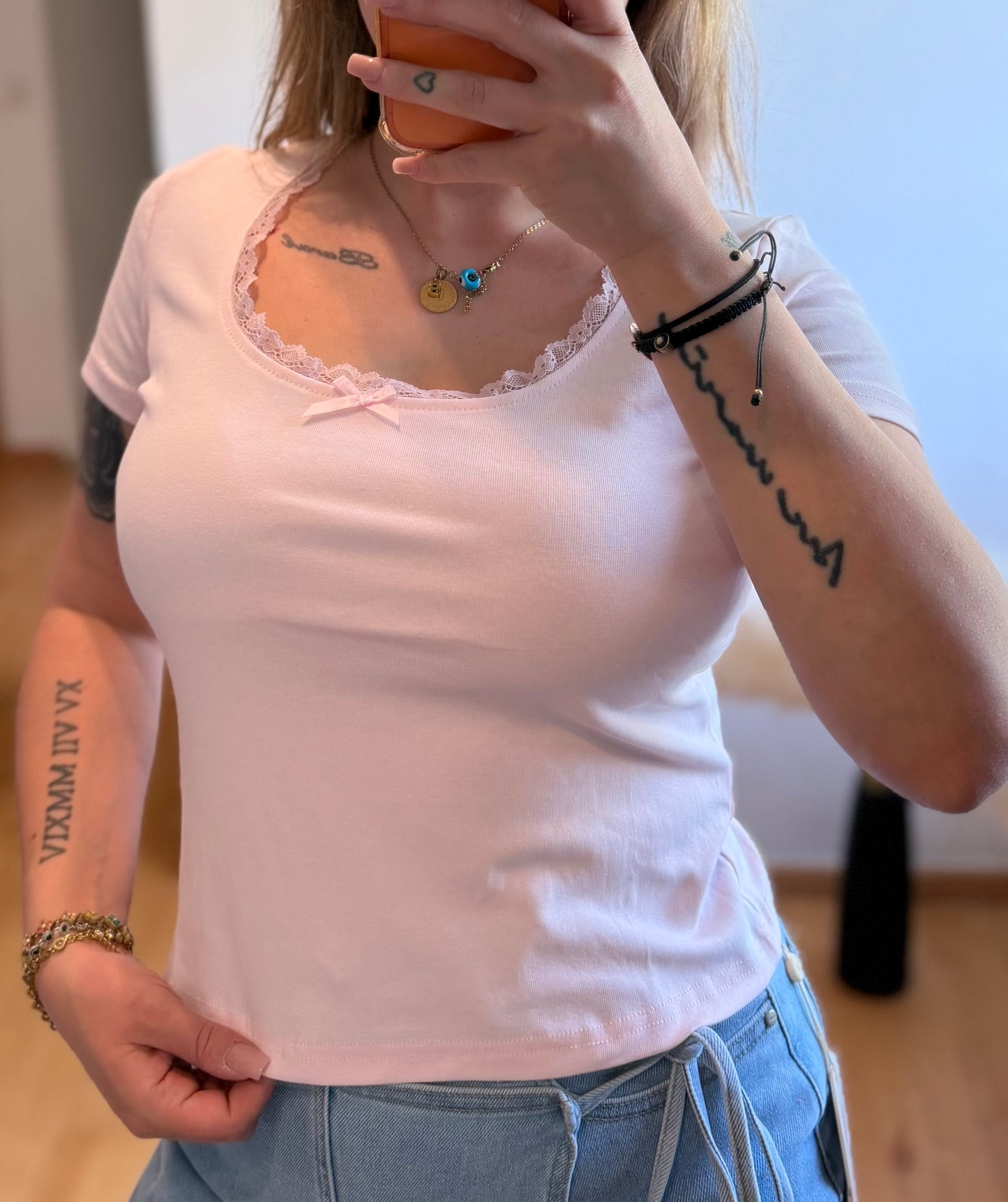 Basic Spitze mit Schleifchen