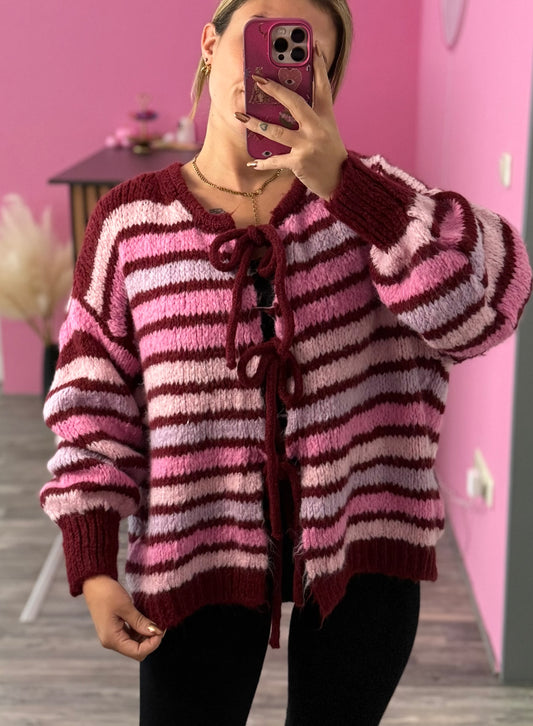 Cardigan mit schleifen