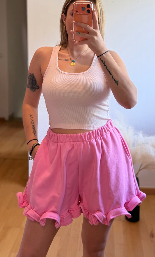 Rüschen Hose Rosa