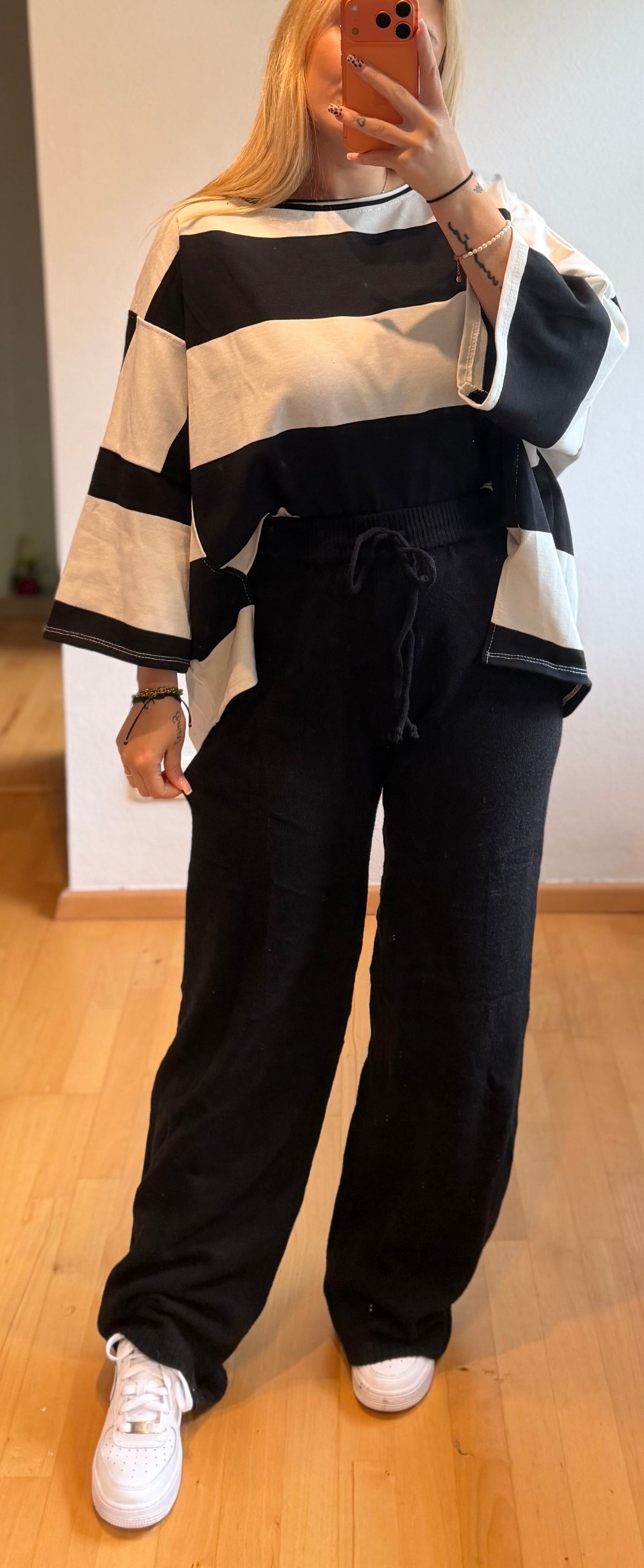 Strickhose Black