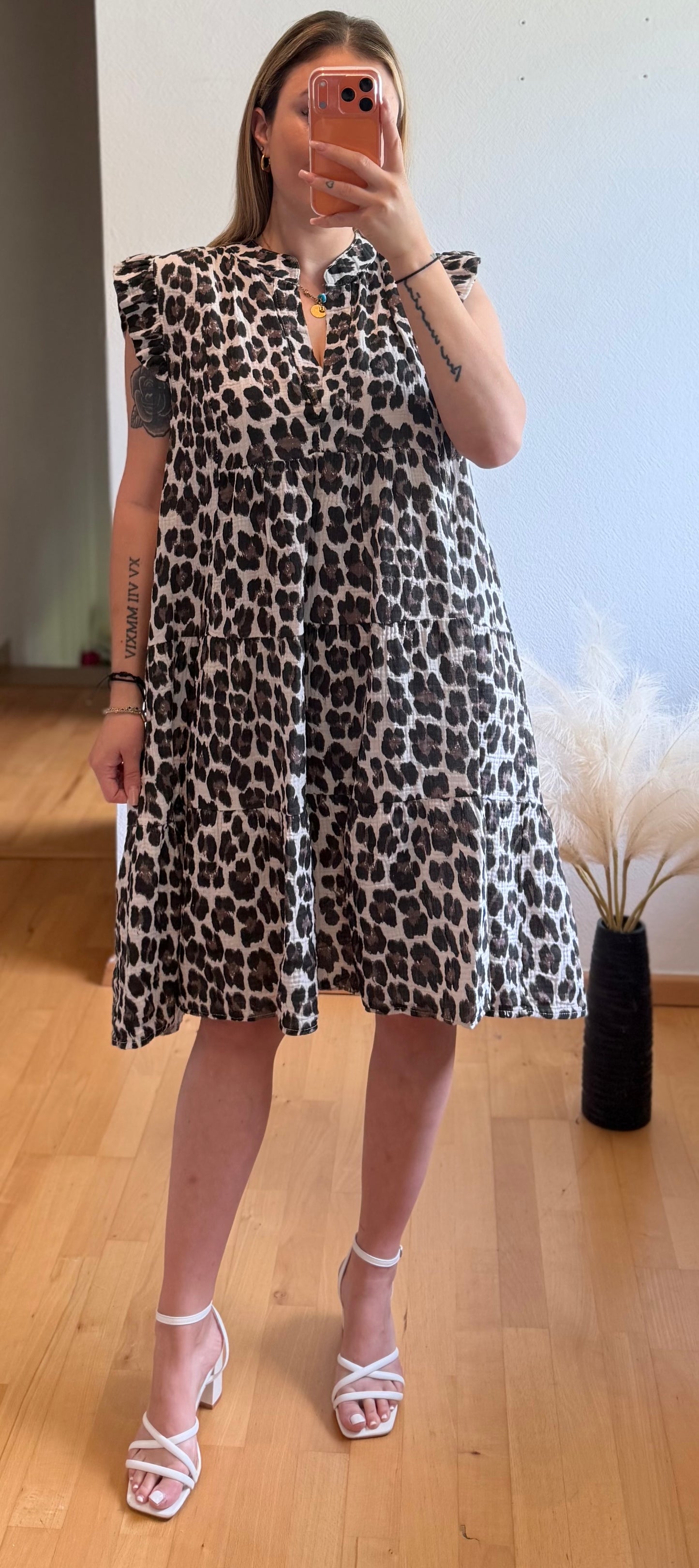 Musselin Leo Kleid