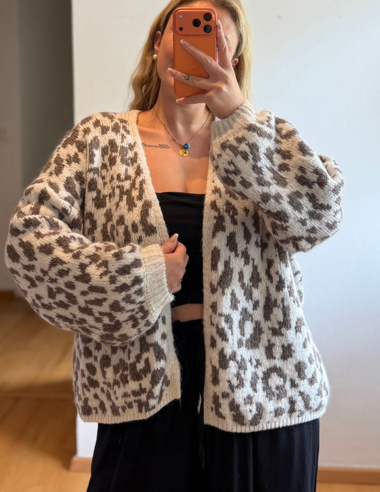 Leo Cardigan Taupe
