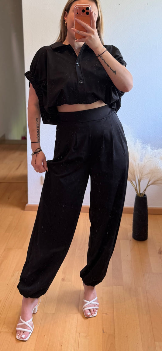 Butterstoff Set Schwarz