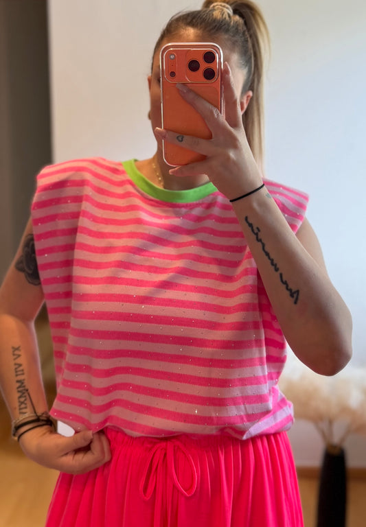 Streifi Glitzi Rosa