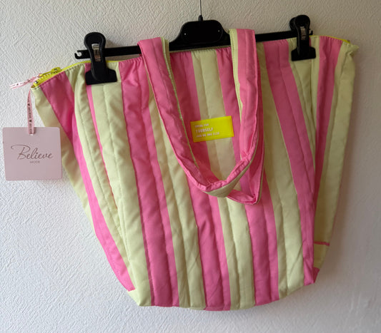 Shoppen Pink/Gelb