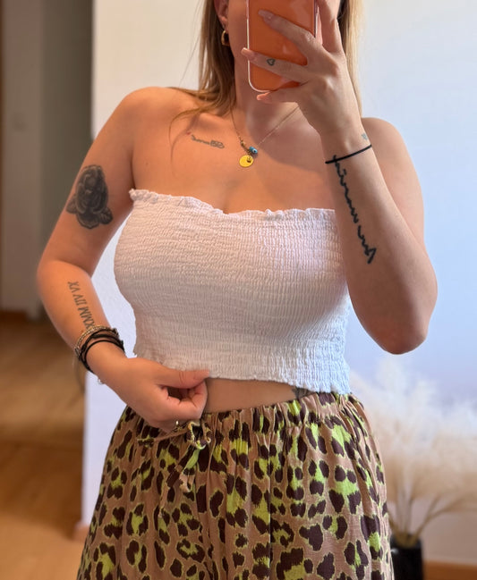 Bandeau Musselin weiß
