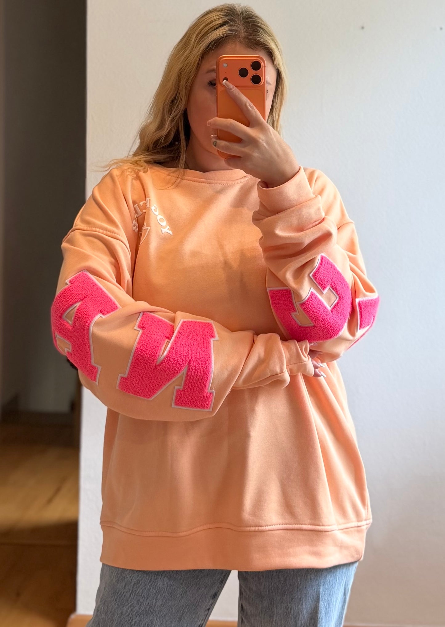 NAMASTE Pullover Peach