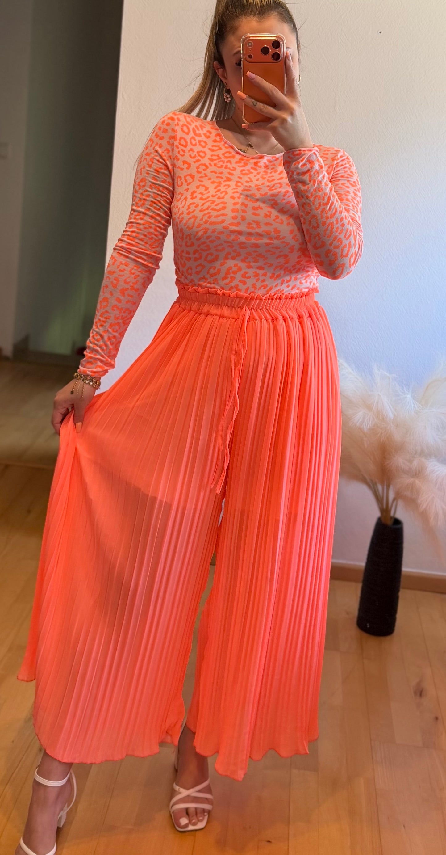 Plissee Neon Orange