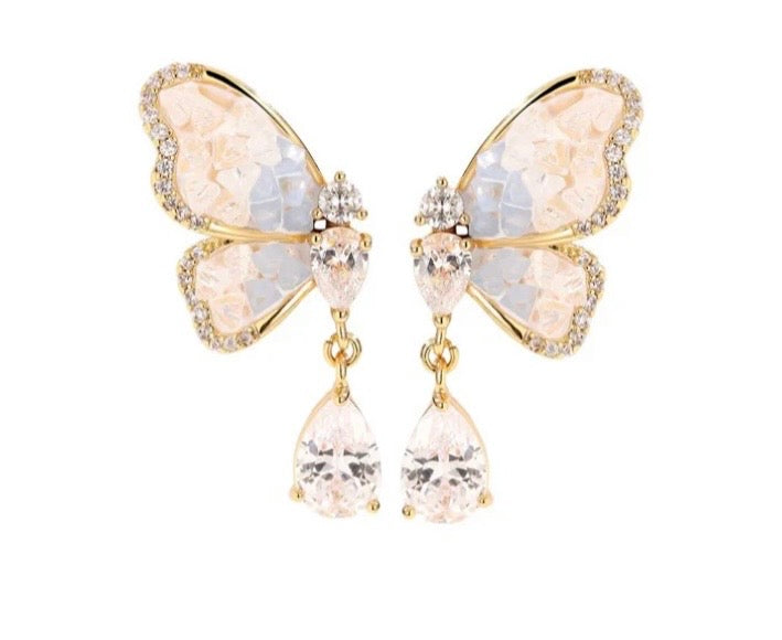 Ohrringe Butterfly blau