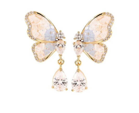 Ohrringe Butterfly blau