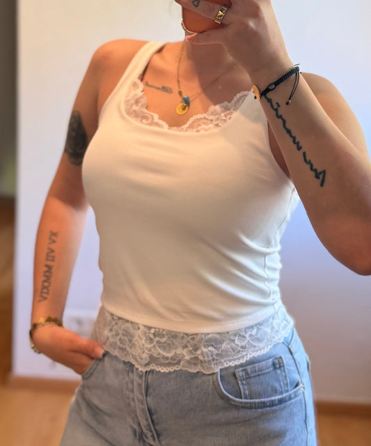 Top spitze White