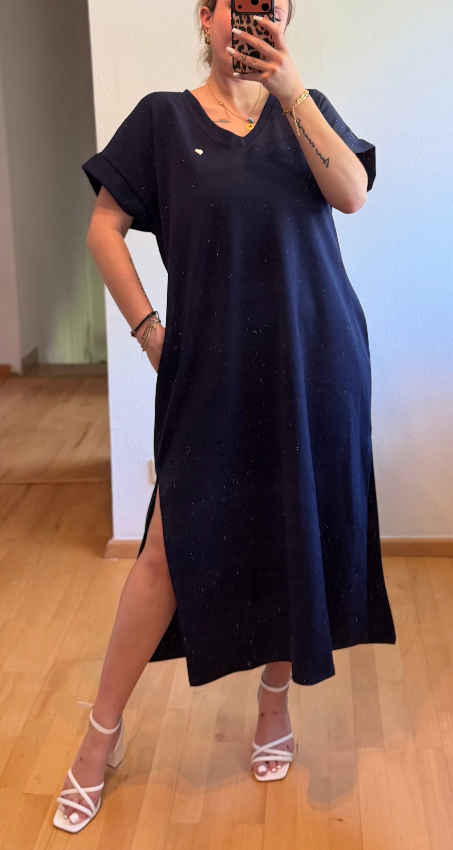 Kleid mit kleinem Herz / Blue