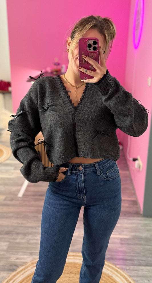Schleifen Cardigan