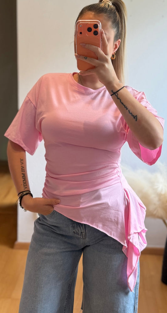 Tshirt Baumwolle Rosa