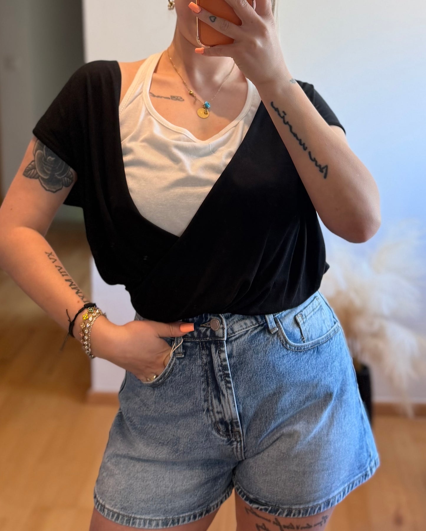 Lyocell Shirt mit top