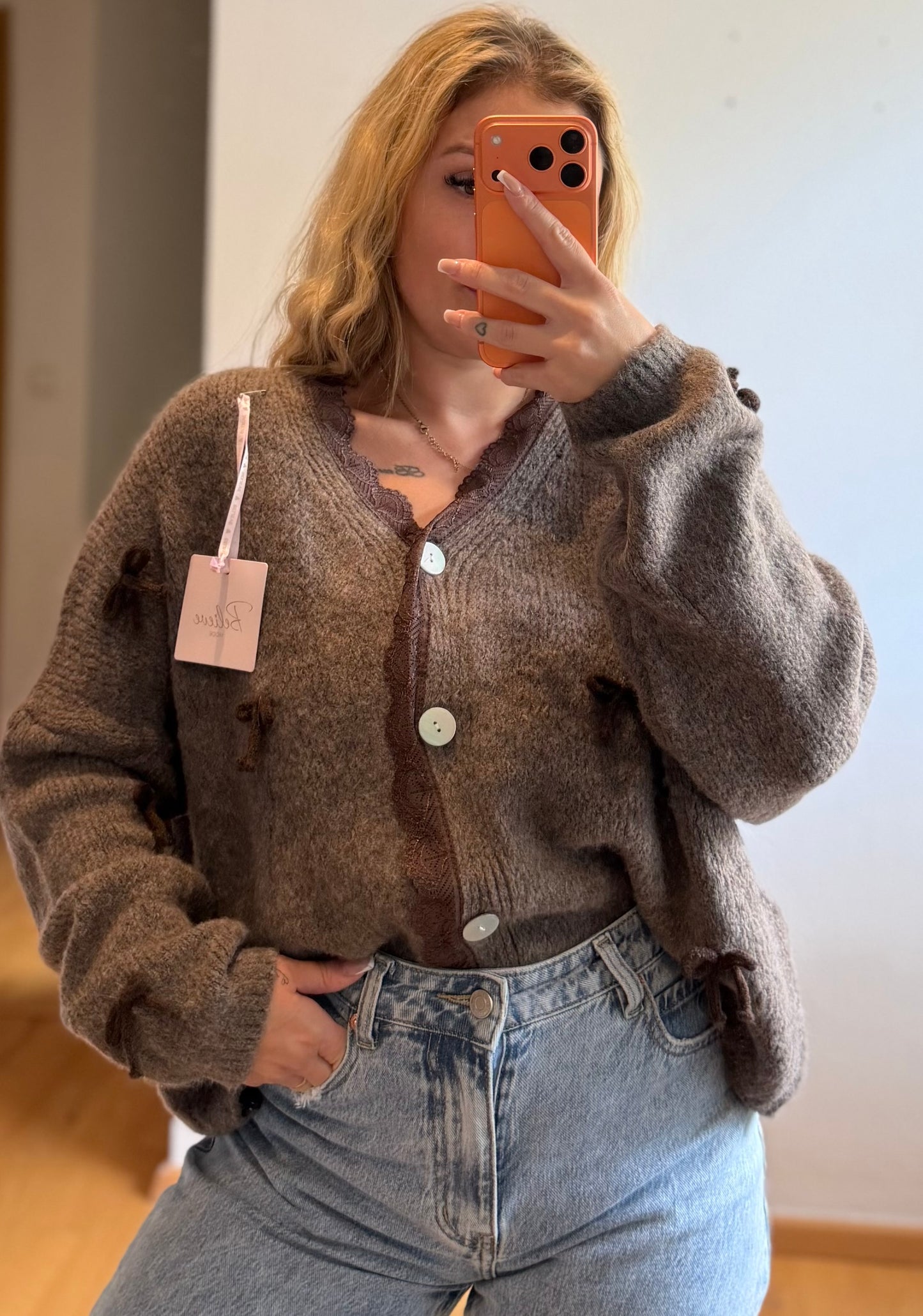 Cardigan schleifi Brown