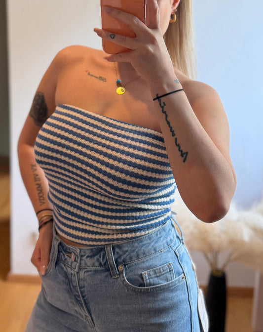 Bandeau blau/weiss