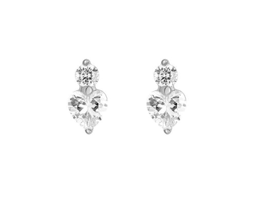 Herz Stecker Silber