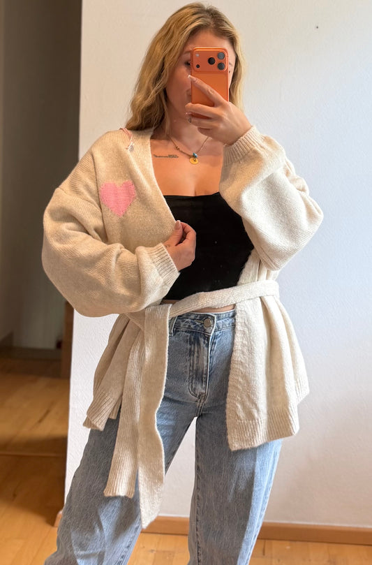 HERZI Cardigan beige