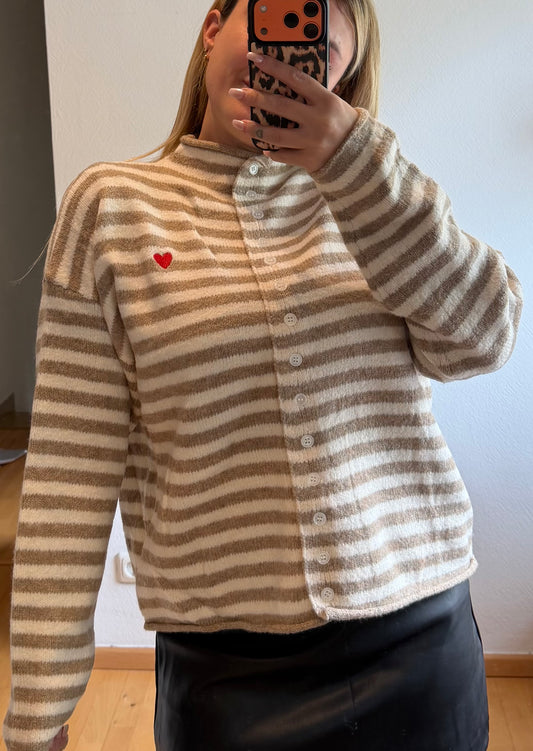 HERZI Taupe/Creme