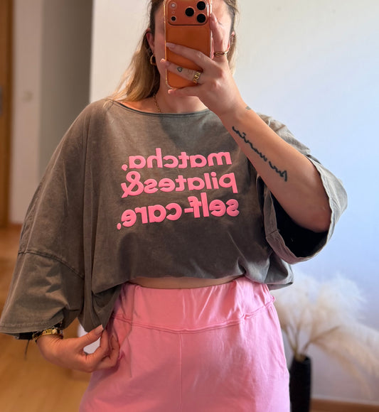 Shirt matcha PILATES & self-care