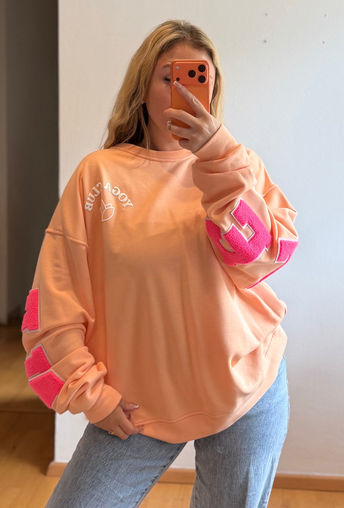 NAMASTE Pullover Peach