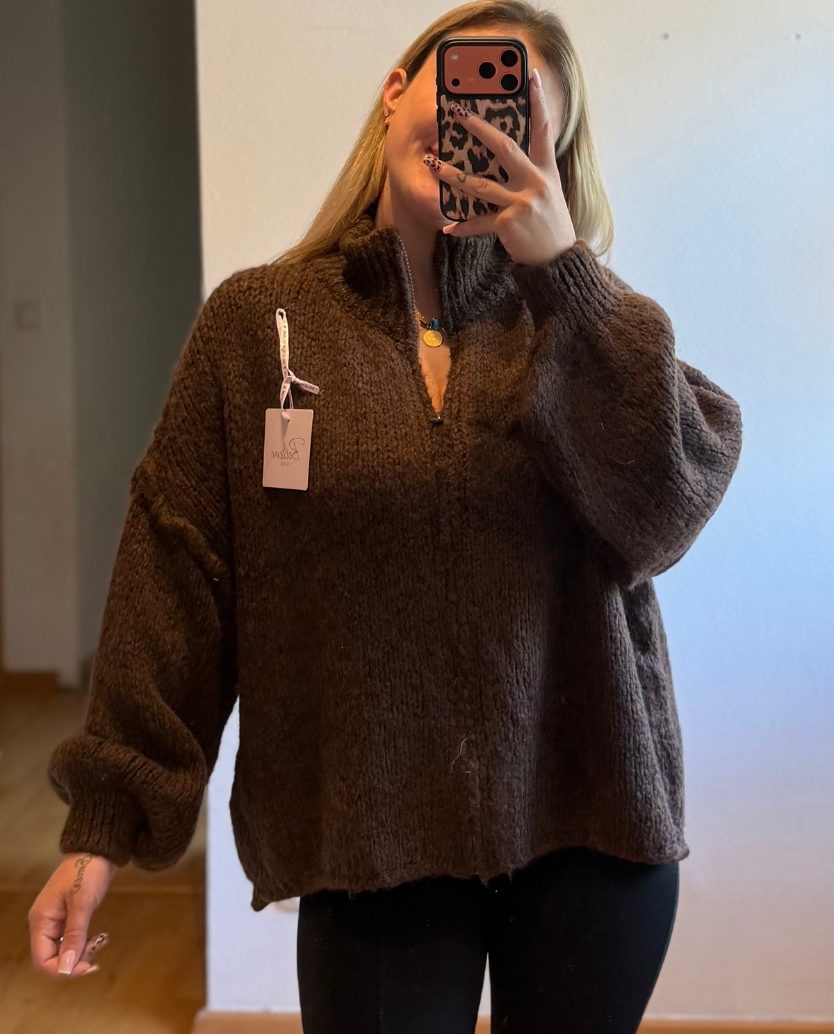 Strickjacke Brown