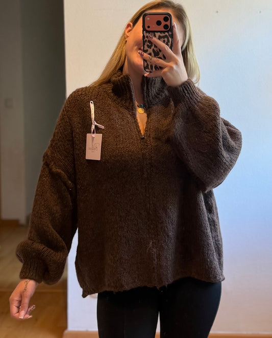 Strickjacke Brown