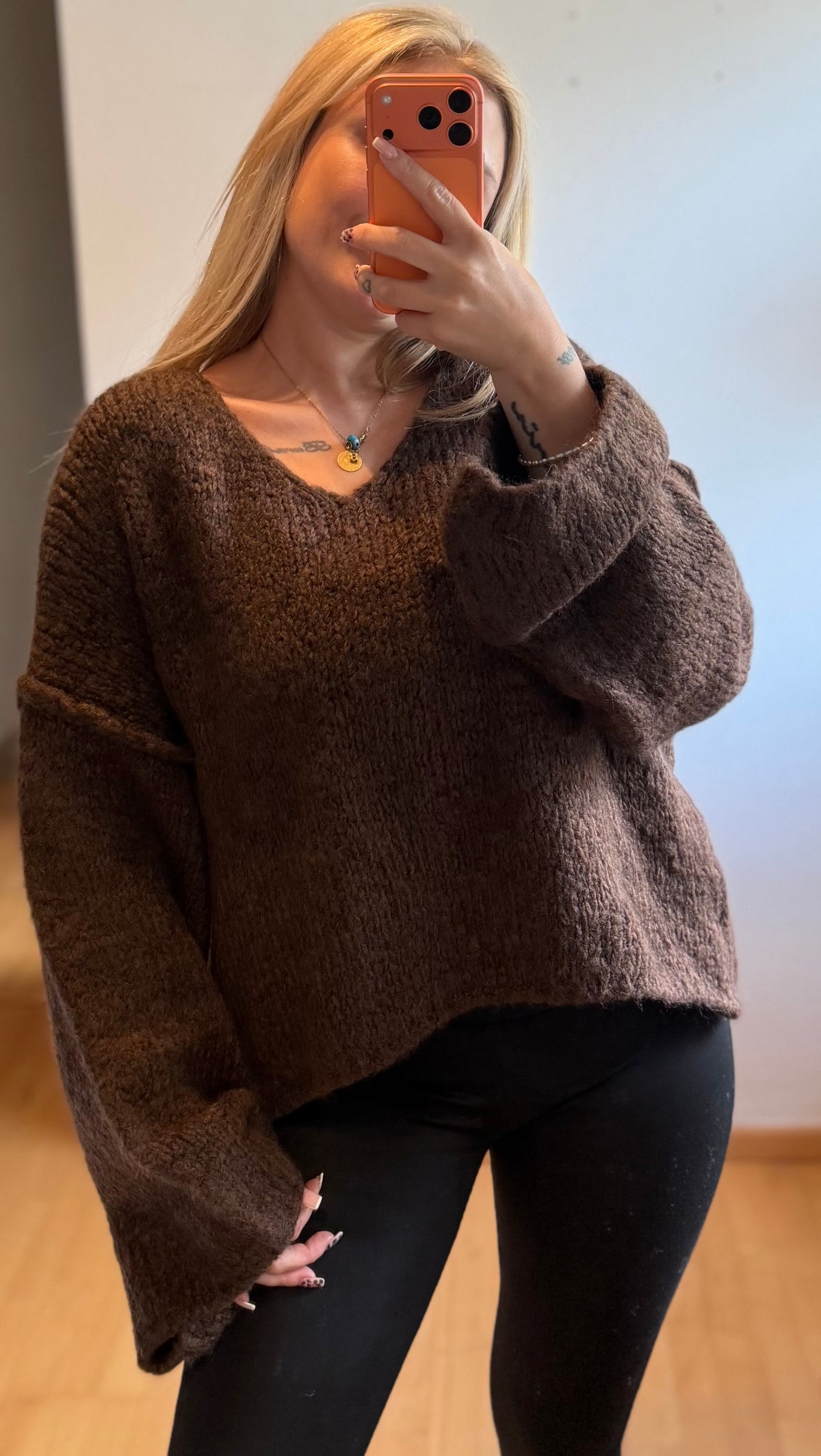 Strickpullover Braun