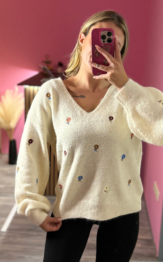 Blumen Pullover